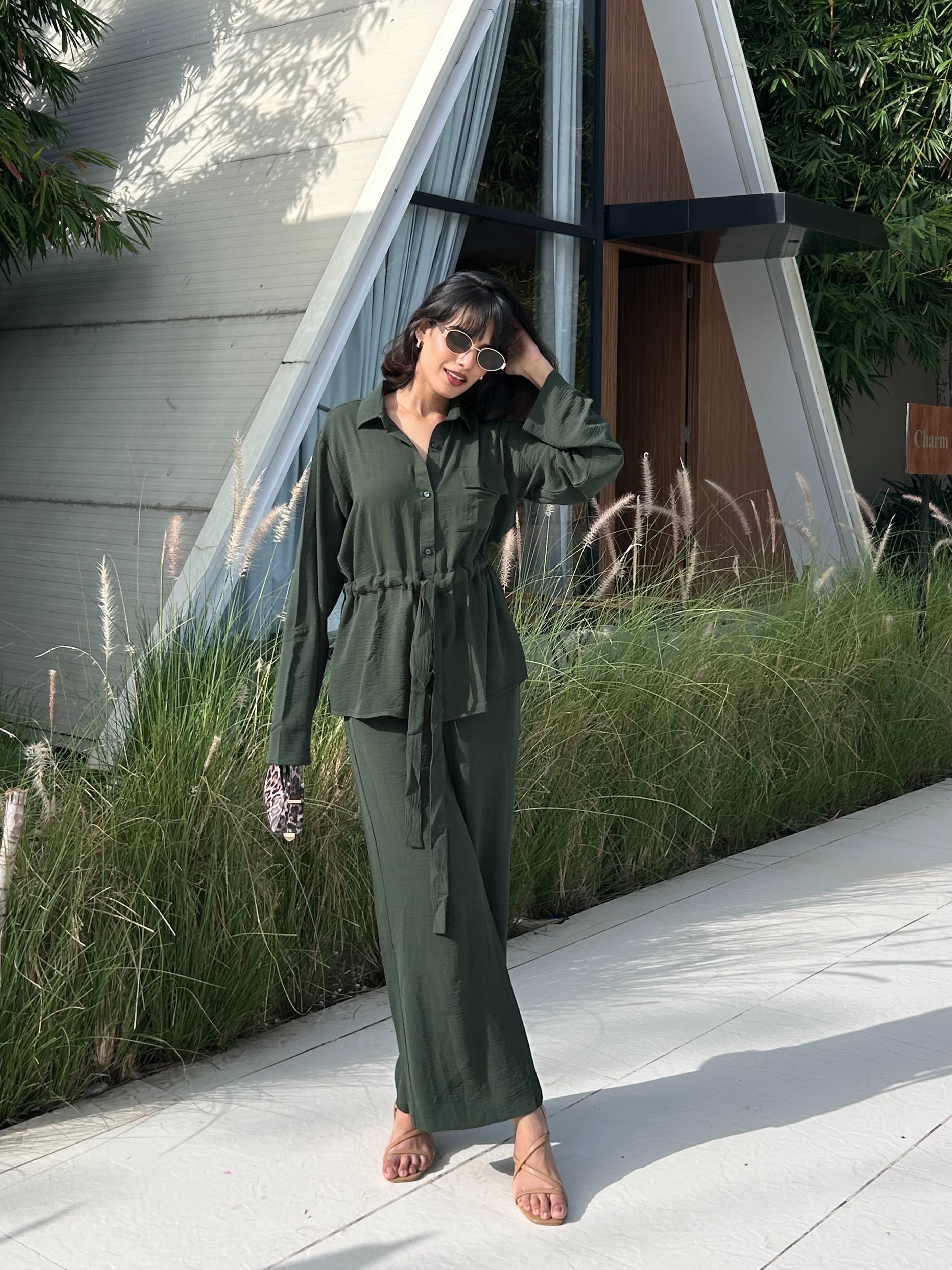 Olive Grace Cotton Coord Set