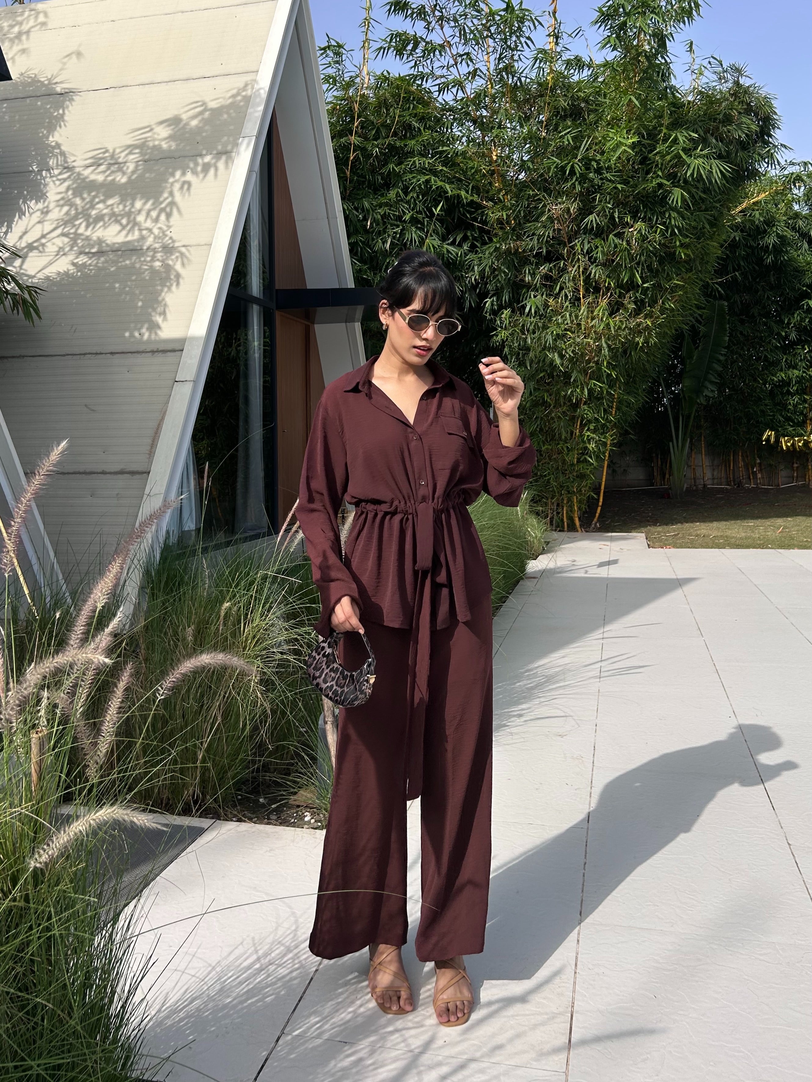 Cocoa Dusk Cotton Coord Set