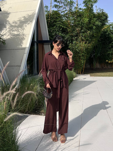 Cocoa Dusk Cotton Coord Set