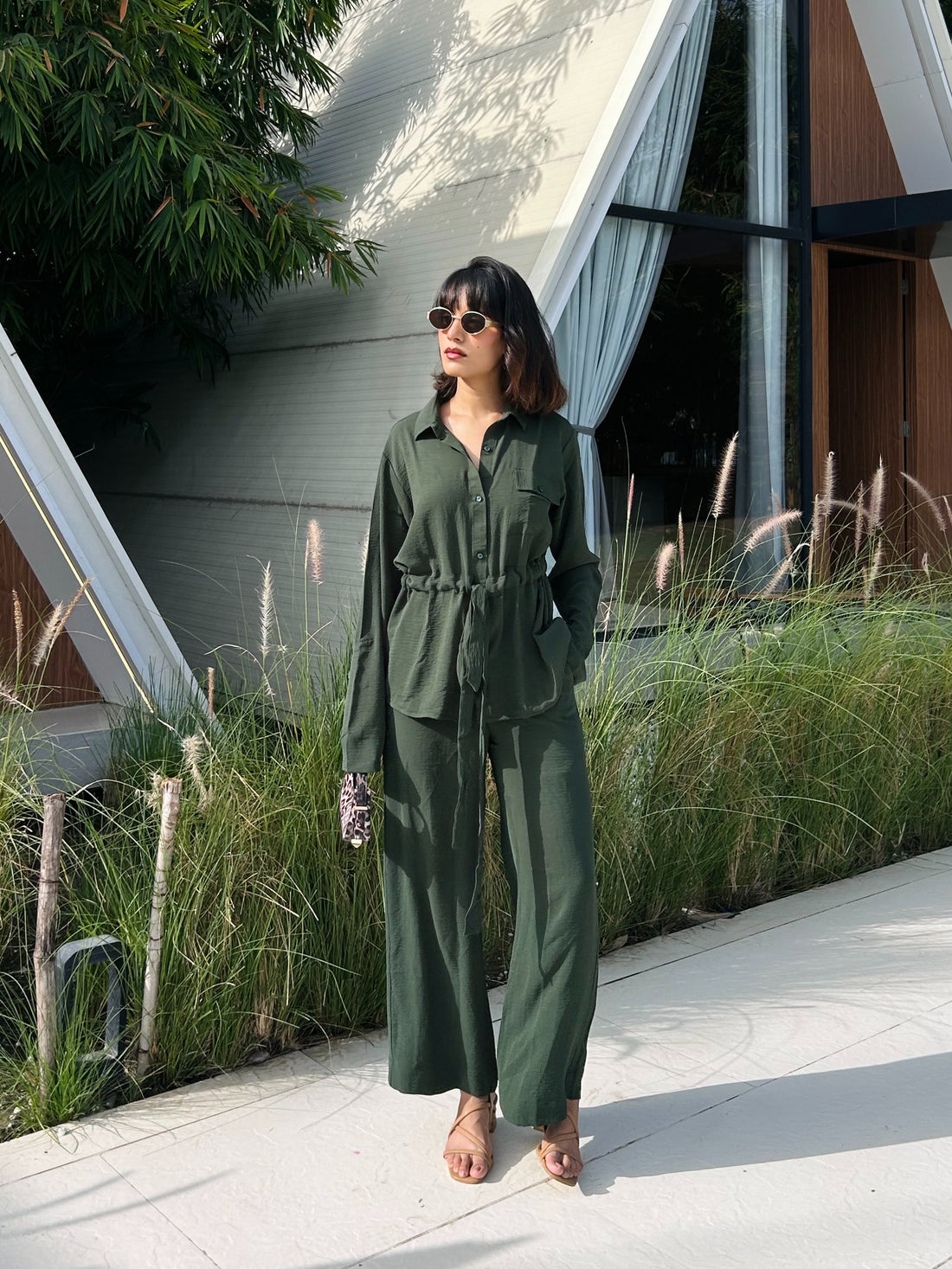Olive Grace Cotton Coord Set