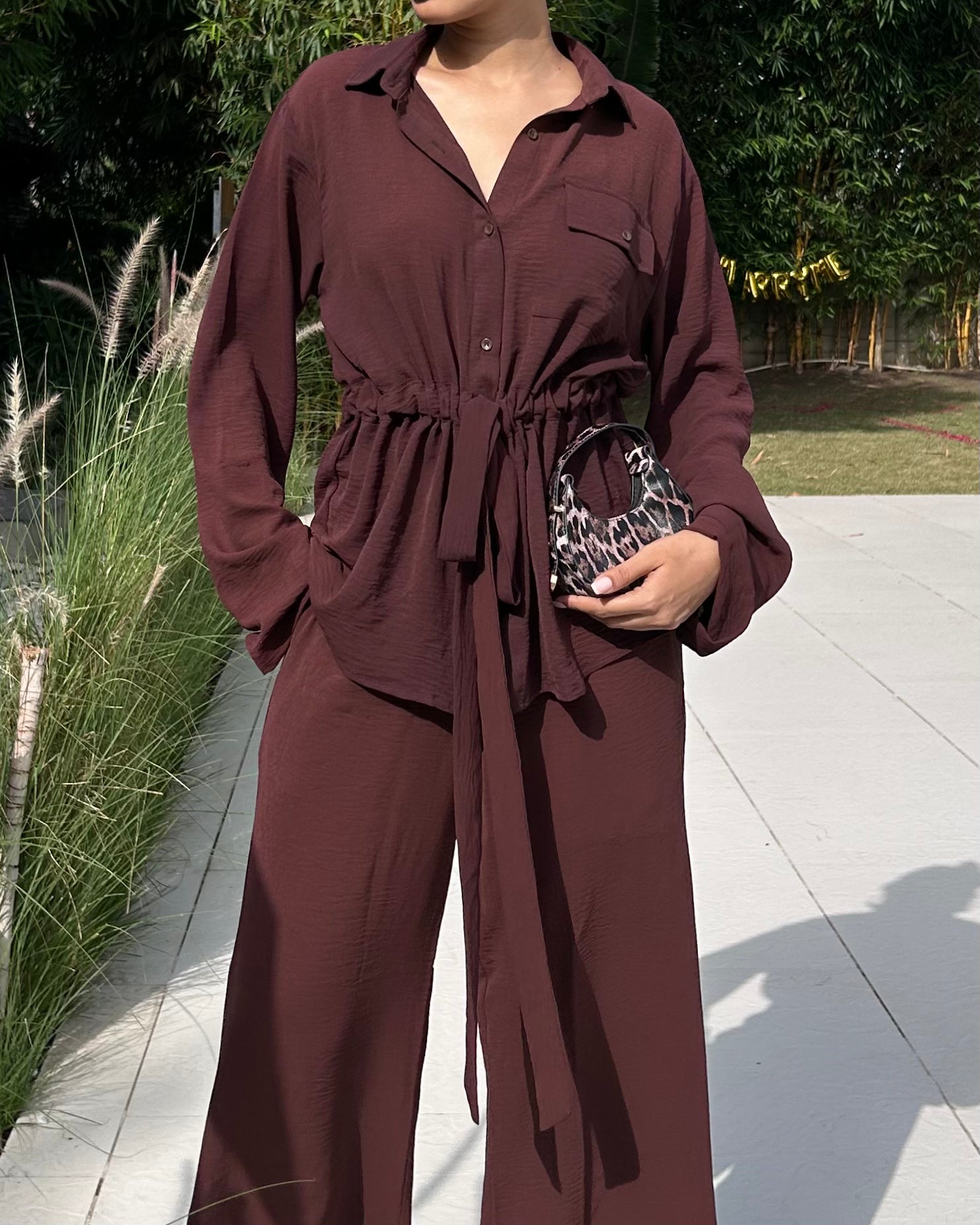 Cocoa Dusk Cotton Coord Set