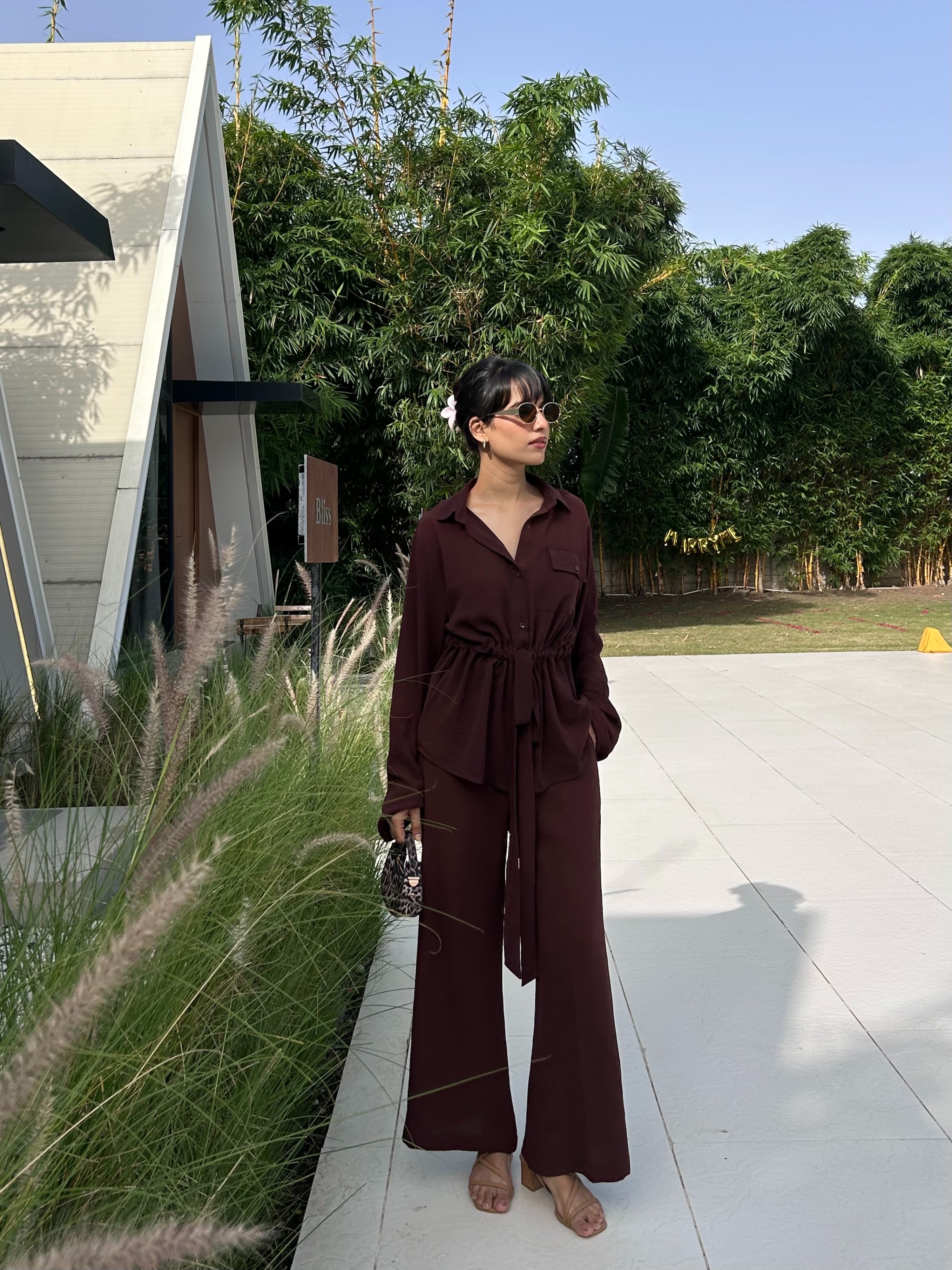 Cocoa Dusk Cotton Coord Set