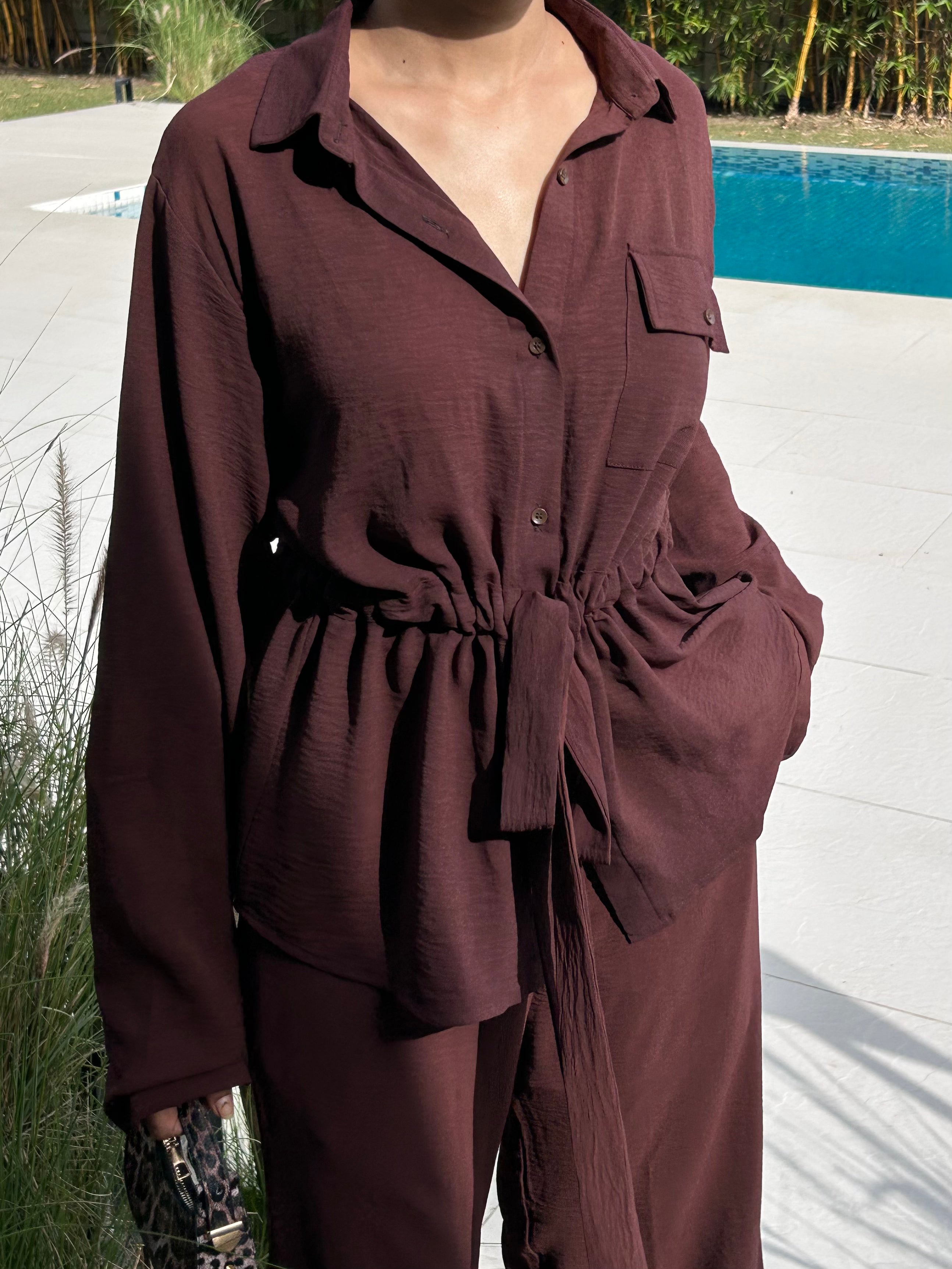 Cocoa Dusk Cotton Coord Set