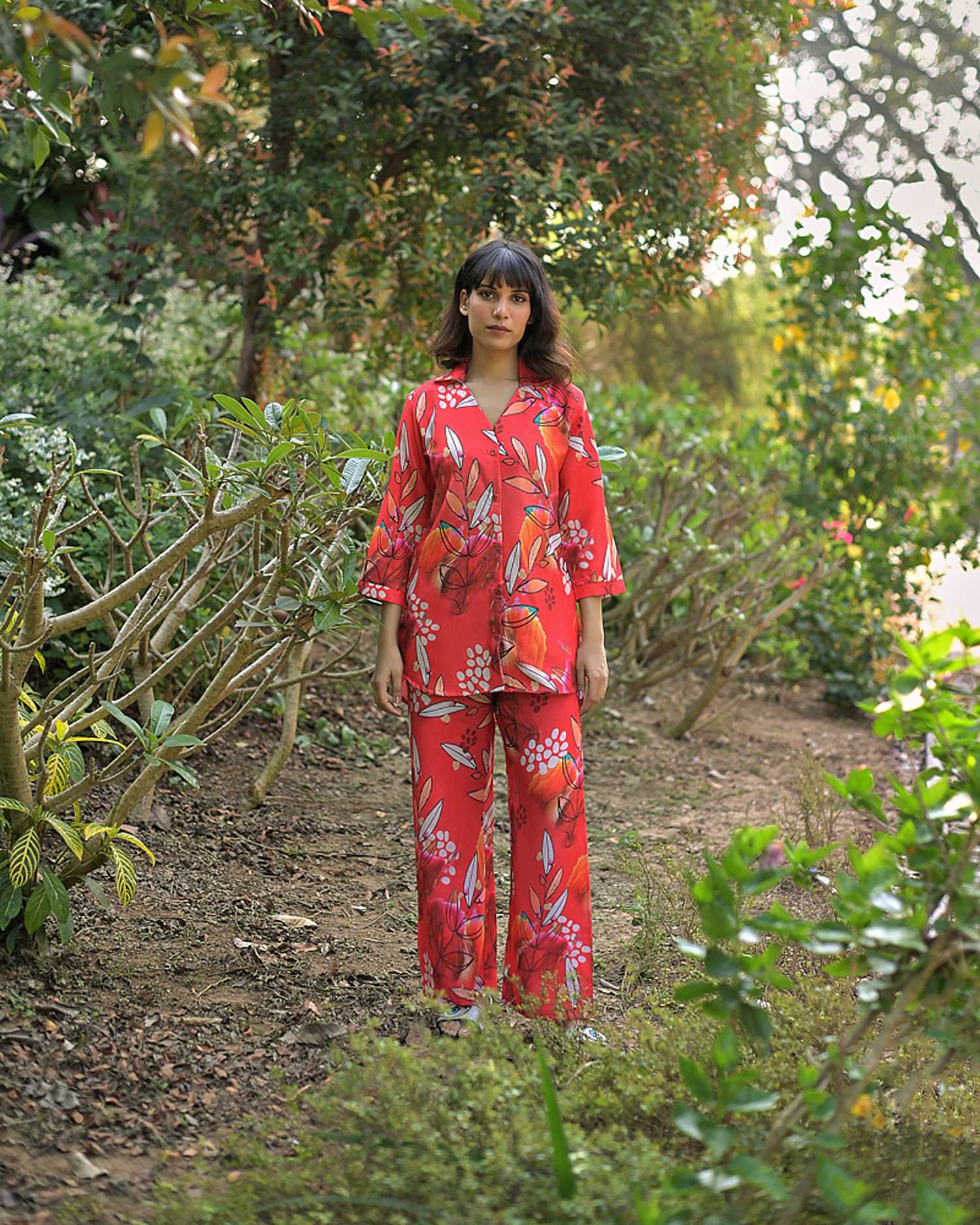 Scarlet Bloom Co-ord Set