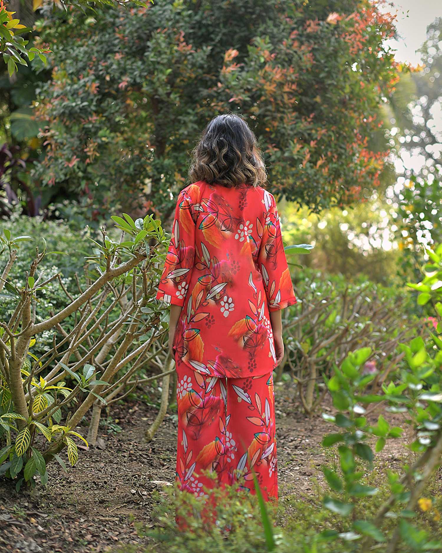 Scarlet Bloom Co-ord Set