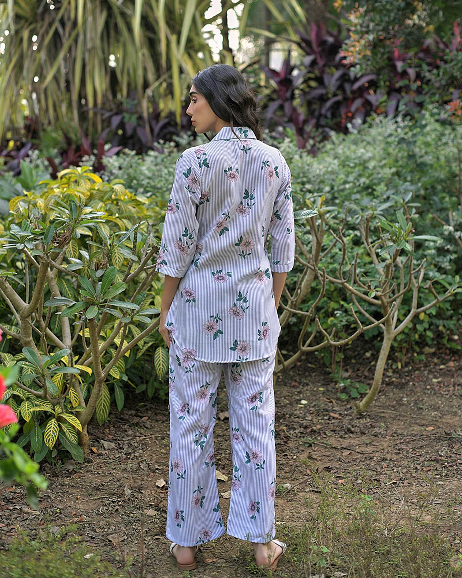 Coral Ikat Co-Ord Set