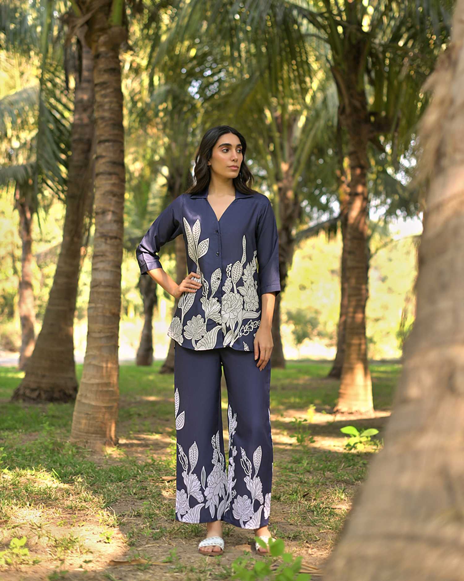 Blossom Grid Co-Ord Set