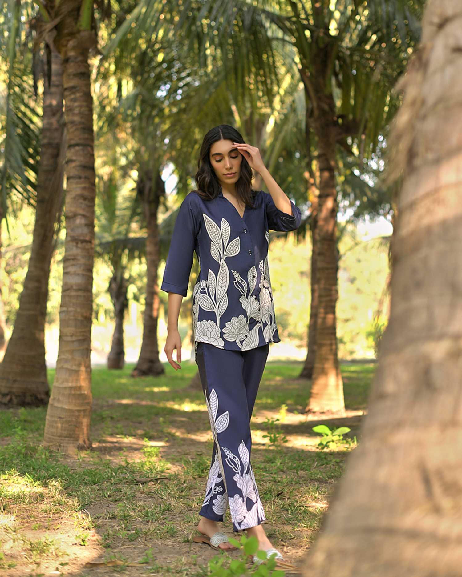 Blossom Grid Co-Ord Set