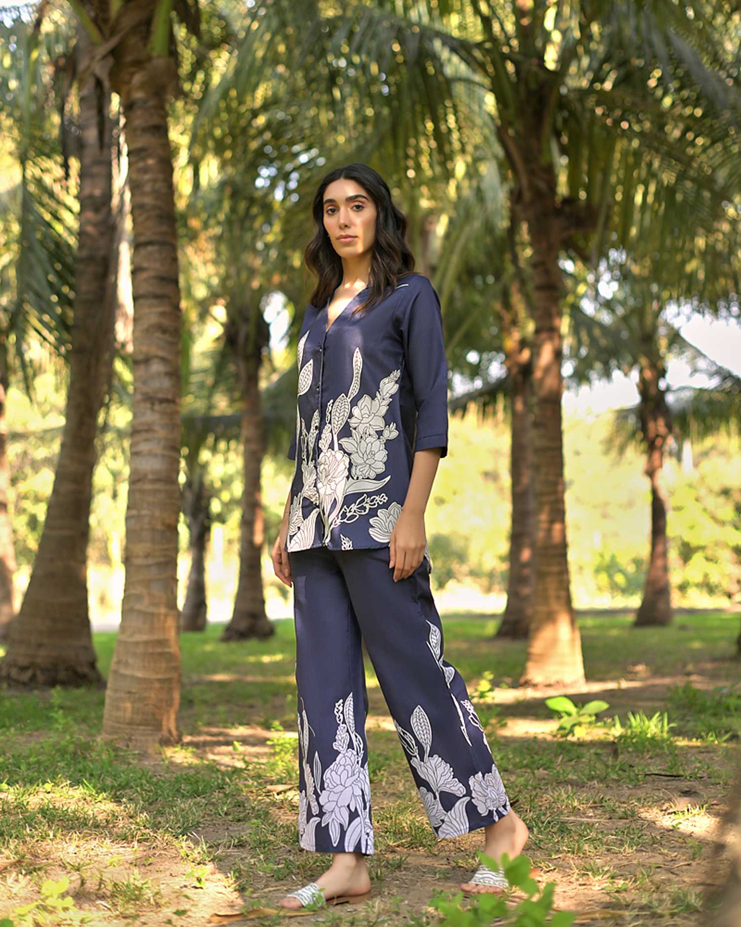 Blossom Grid Co-Ord Set