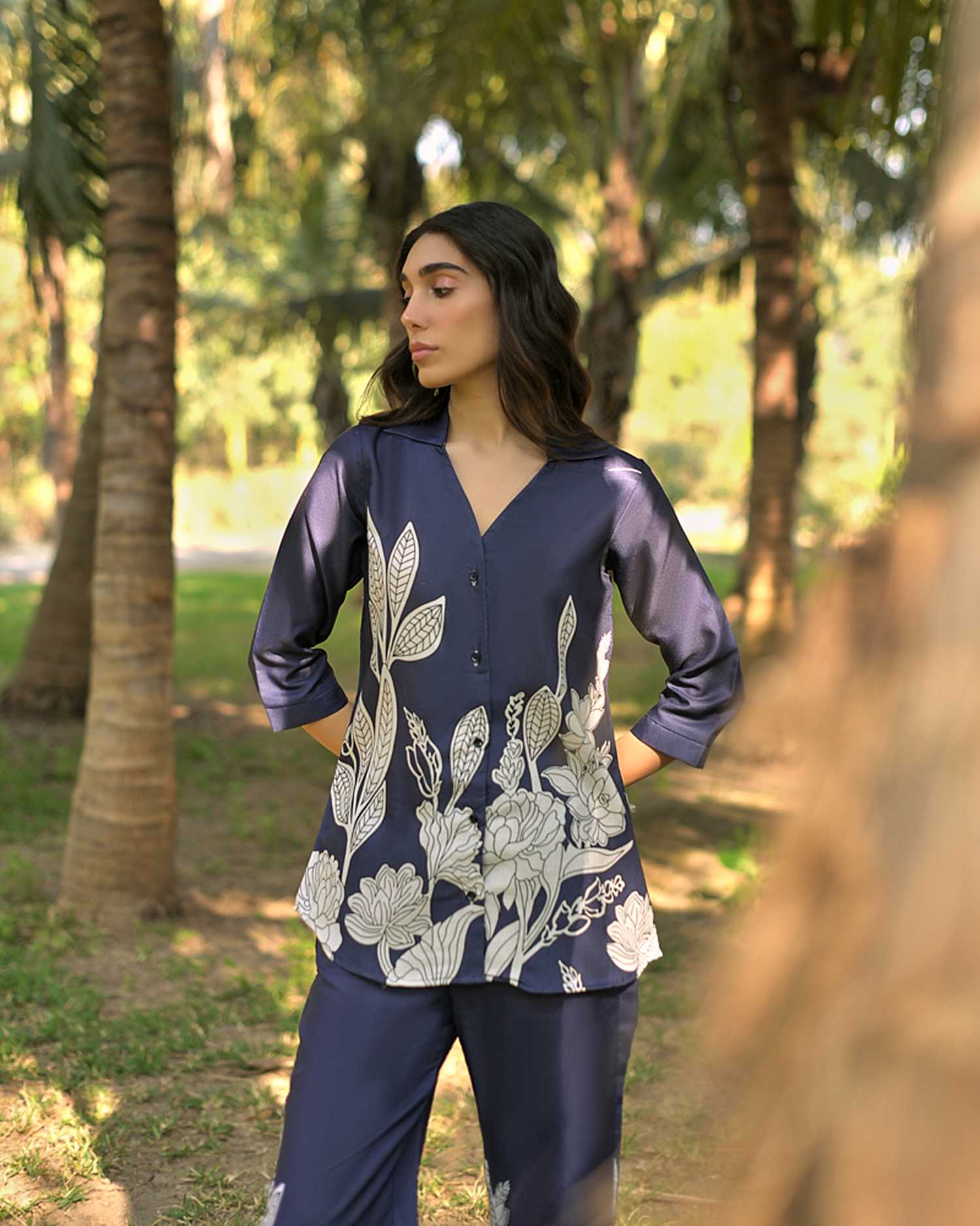 Blossom Grid Co-Ord Set