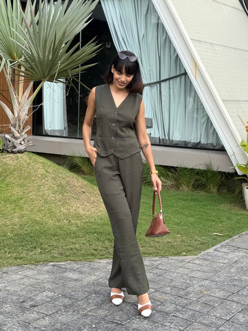 Misty Sky Vest Coat & Trouser Set