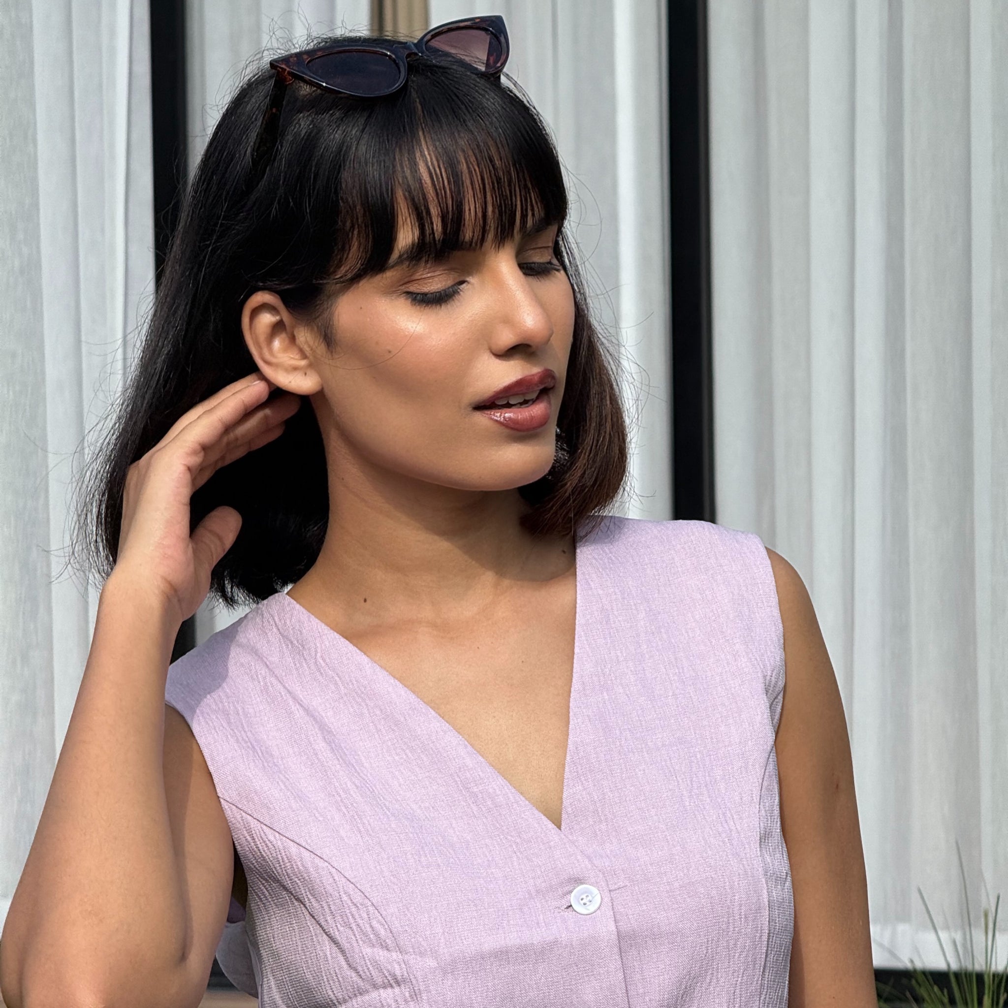 Mocha Calm Vest Coat & Trouser Set