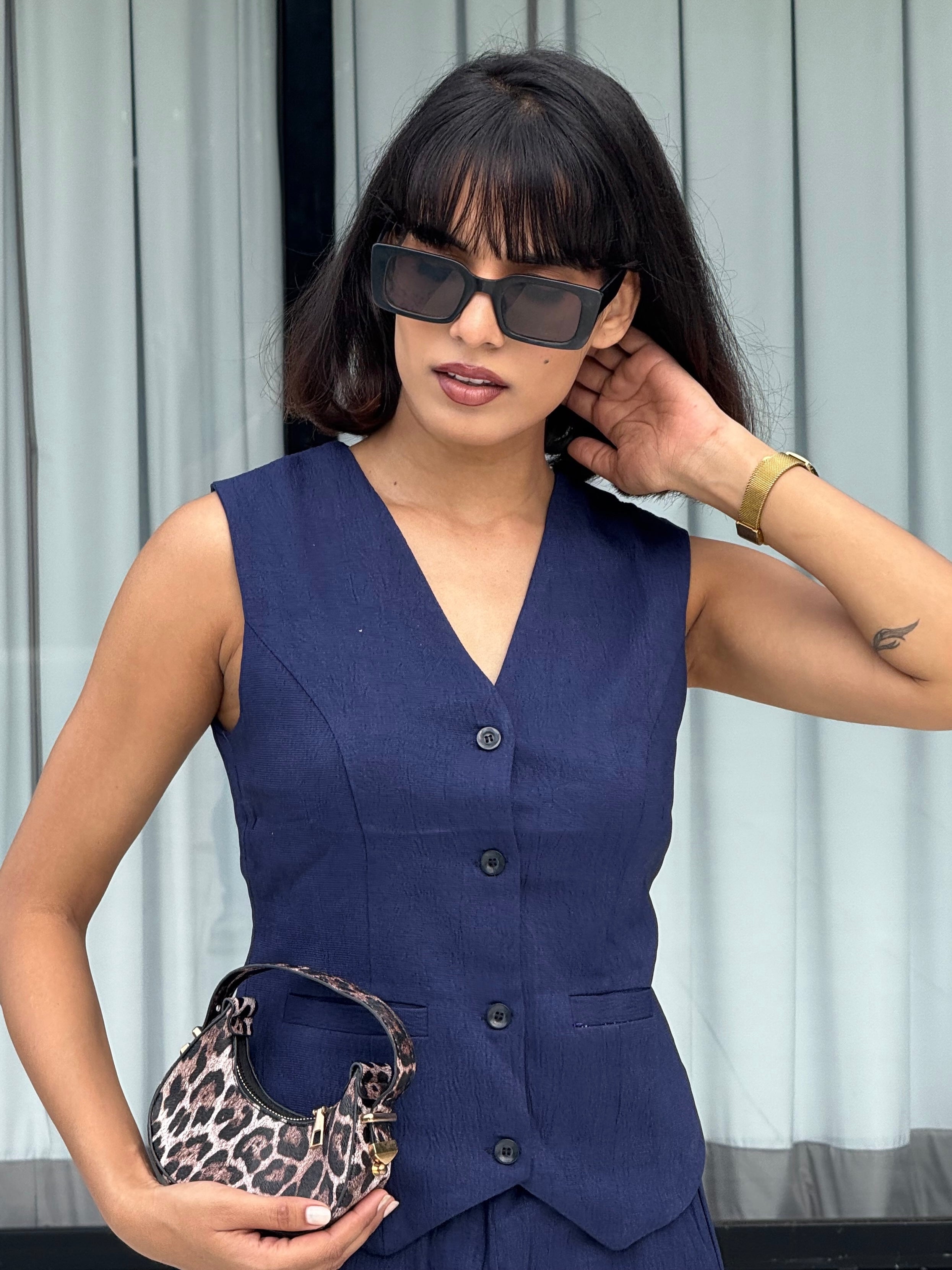 Soft Taupe Vest Coat & Trouser Set