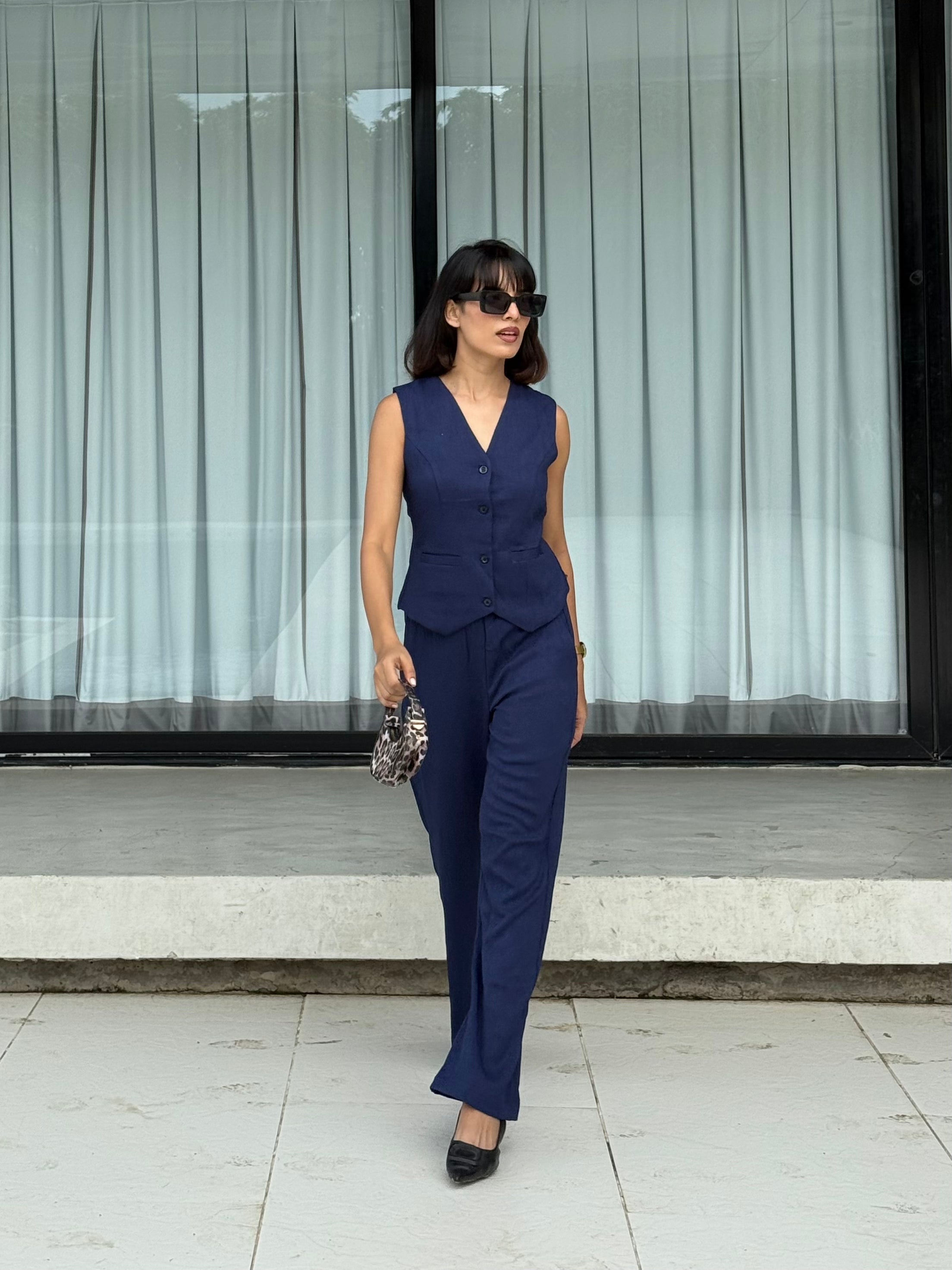 Soft Taupe Vest Coat & Trouser Set