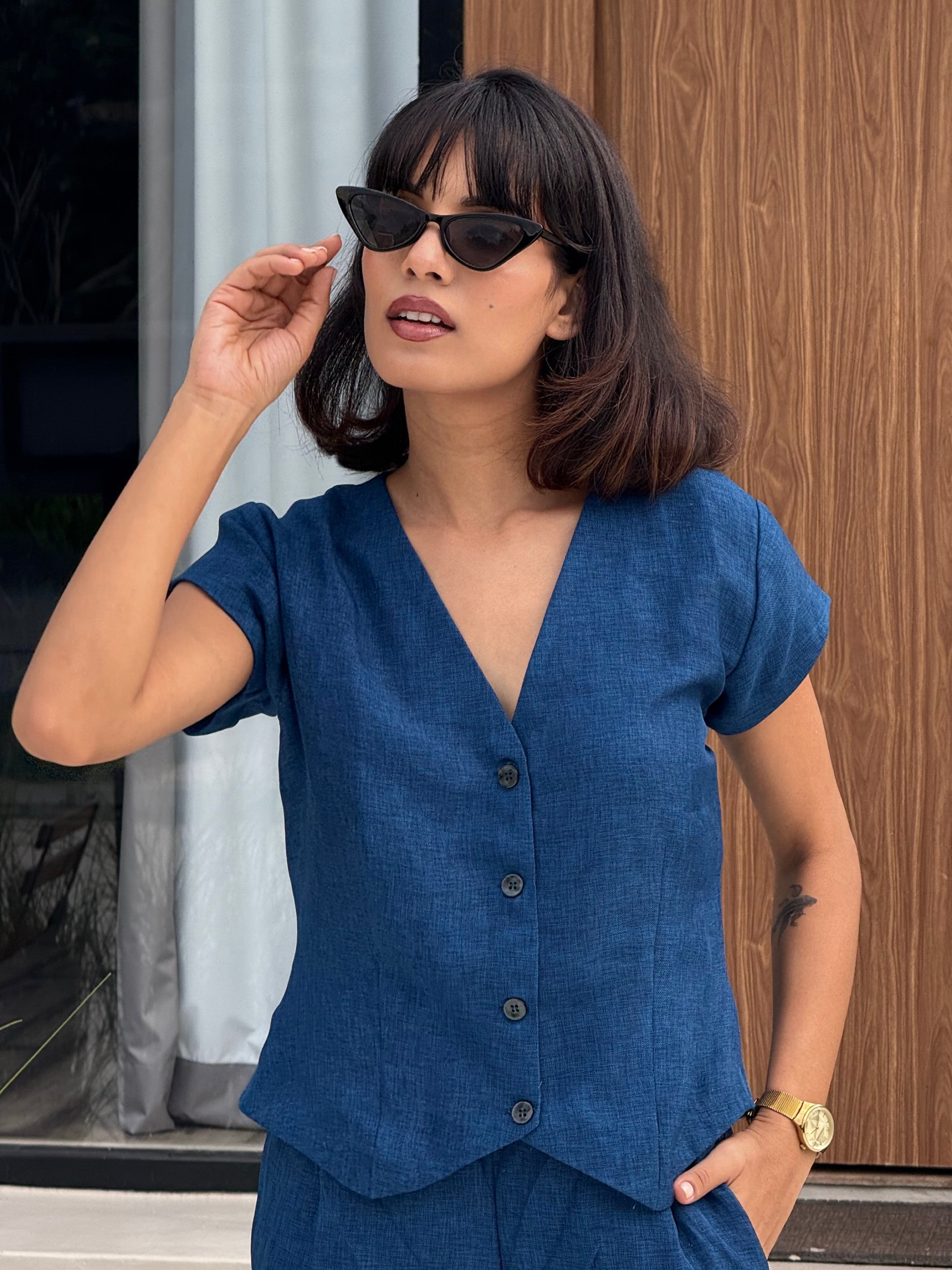 Slate Serenity Vest Coat & Trouser Set