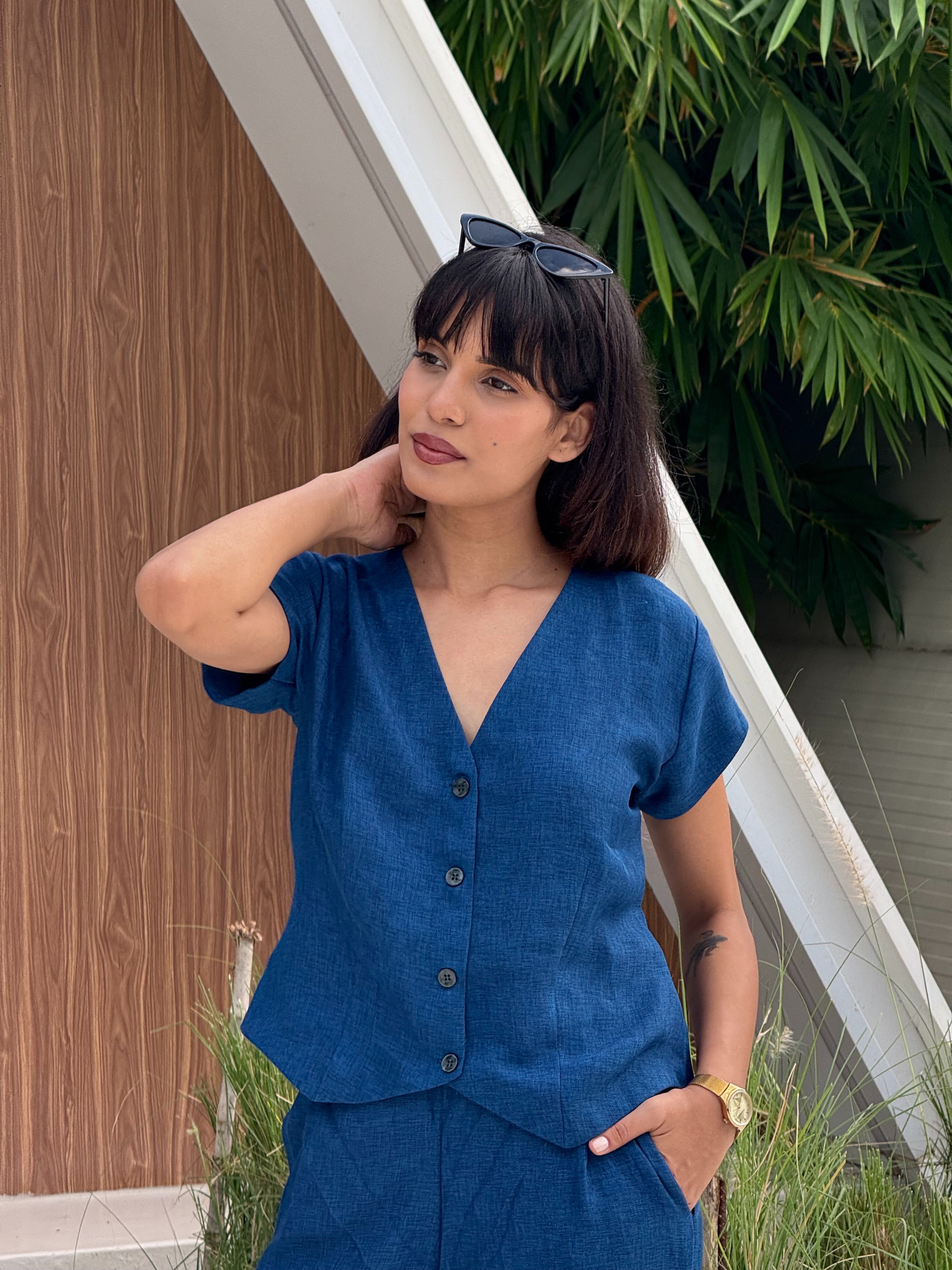 Slate Serenity Vest Coat & Trouser Set