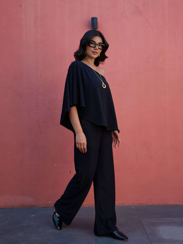 The Elite One-Shoulder Coord in Onyx Black