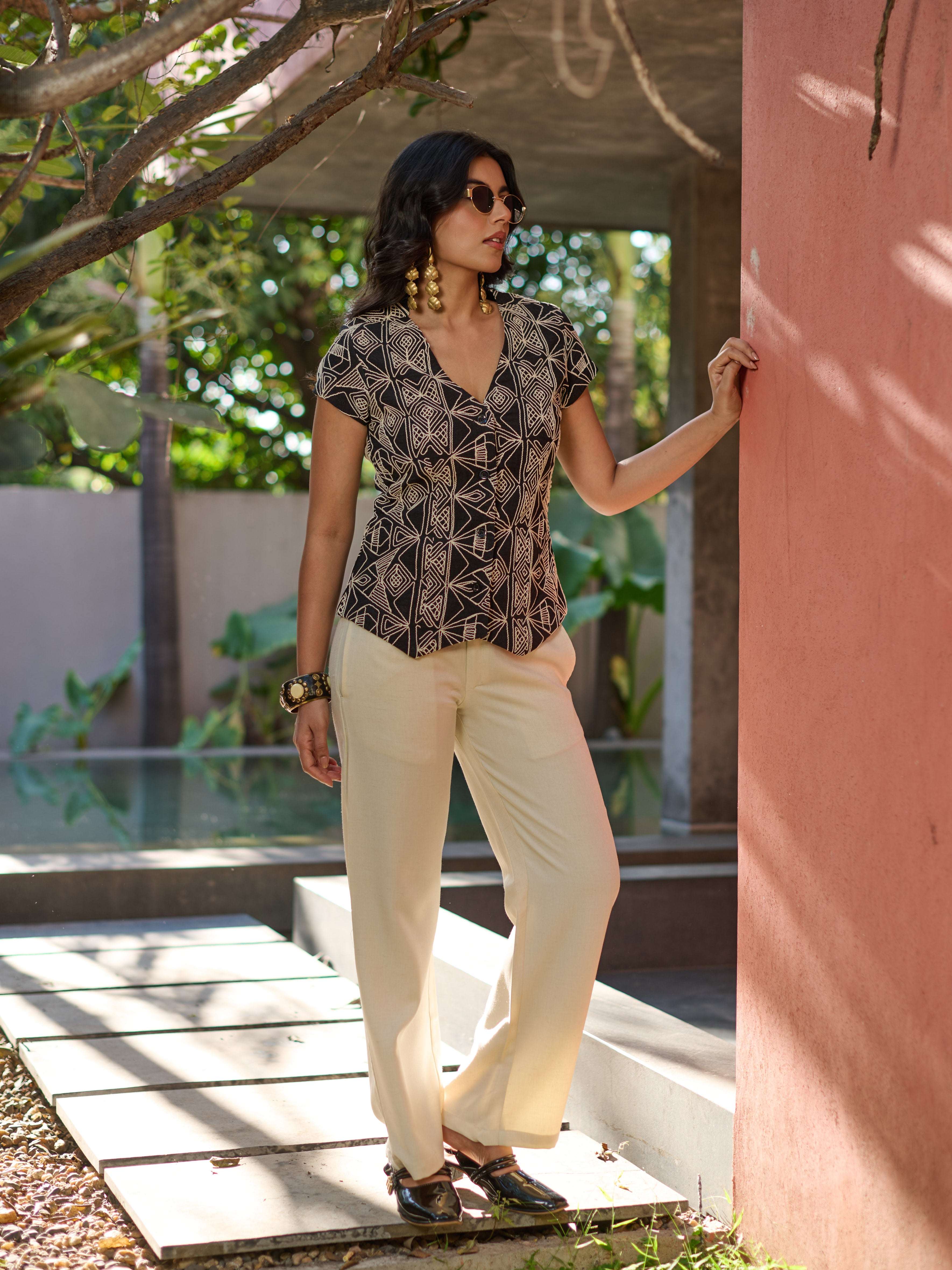 The Monochrome Vest & Trouser Set