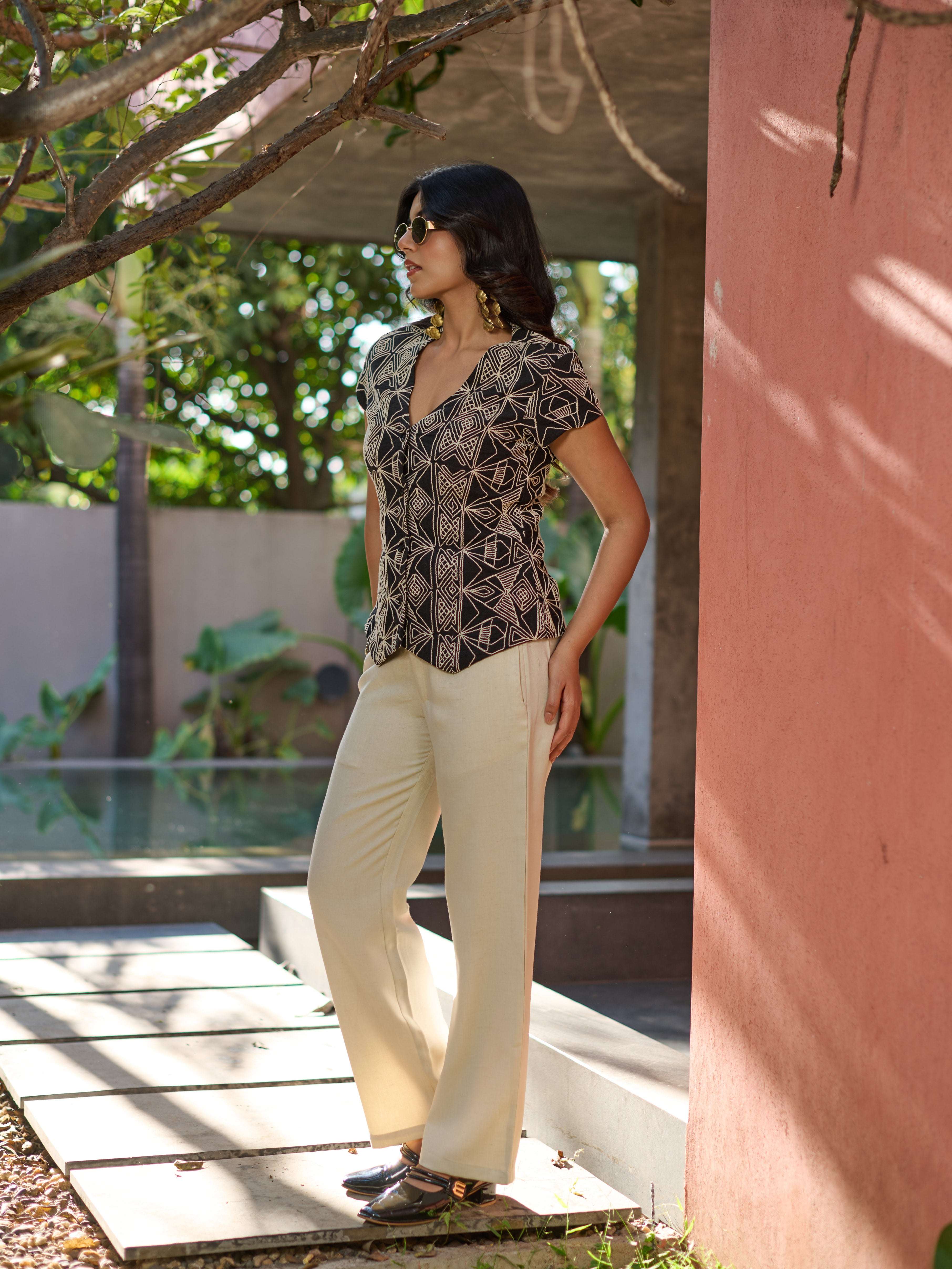 The Monochrome Vest & Trouser Set