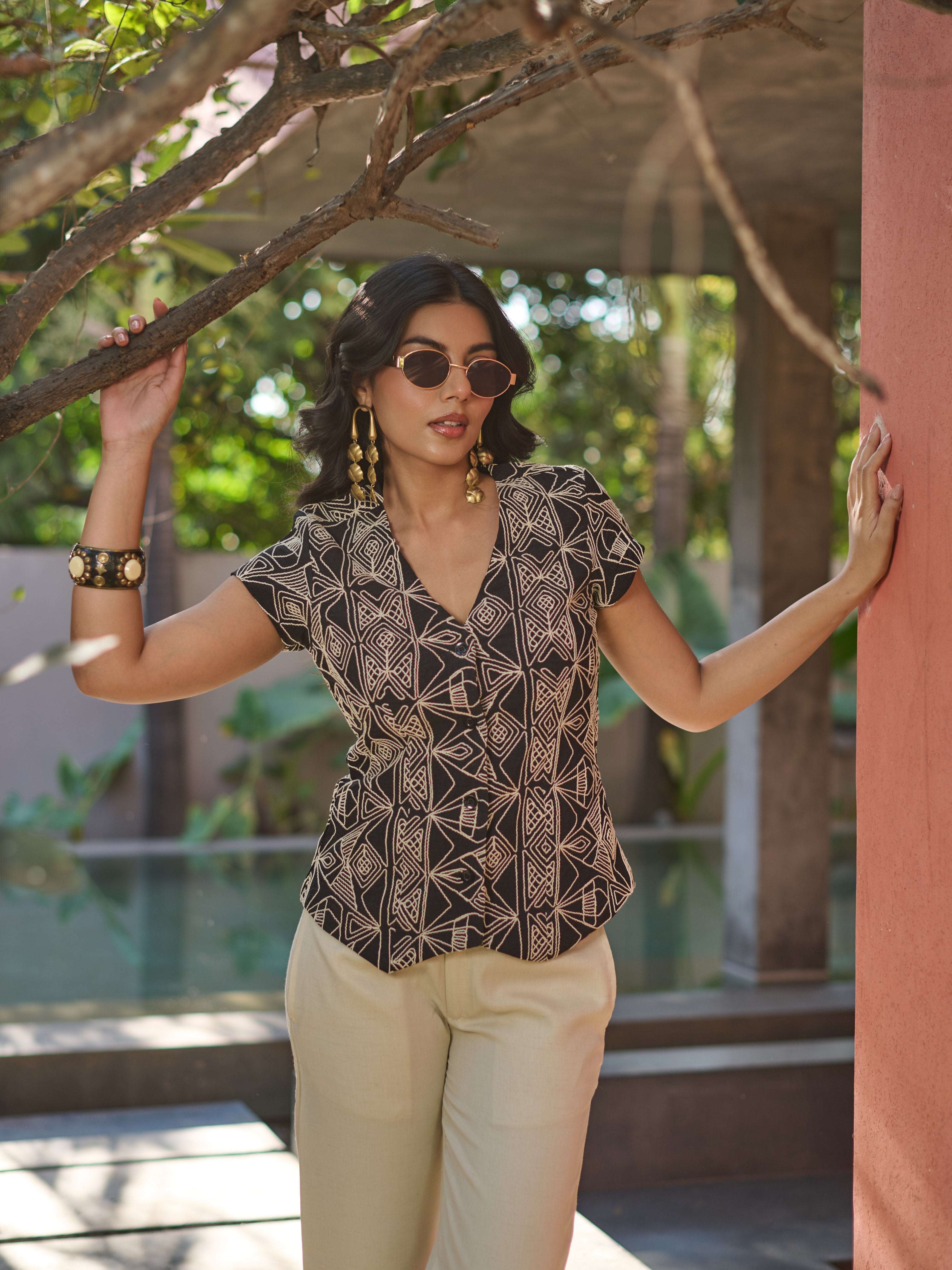 The Monochrome Vest & Trouser Set