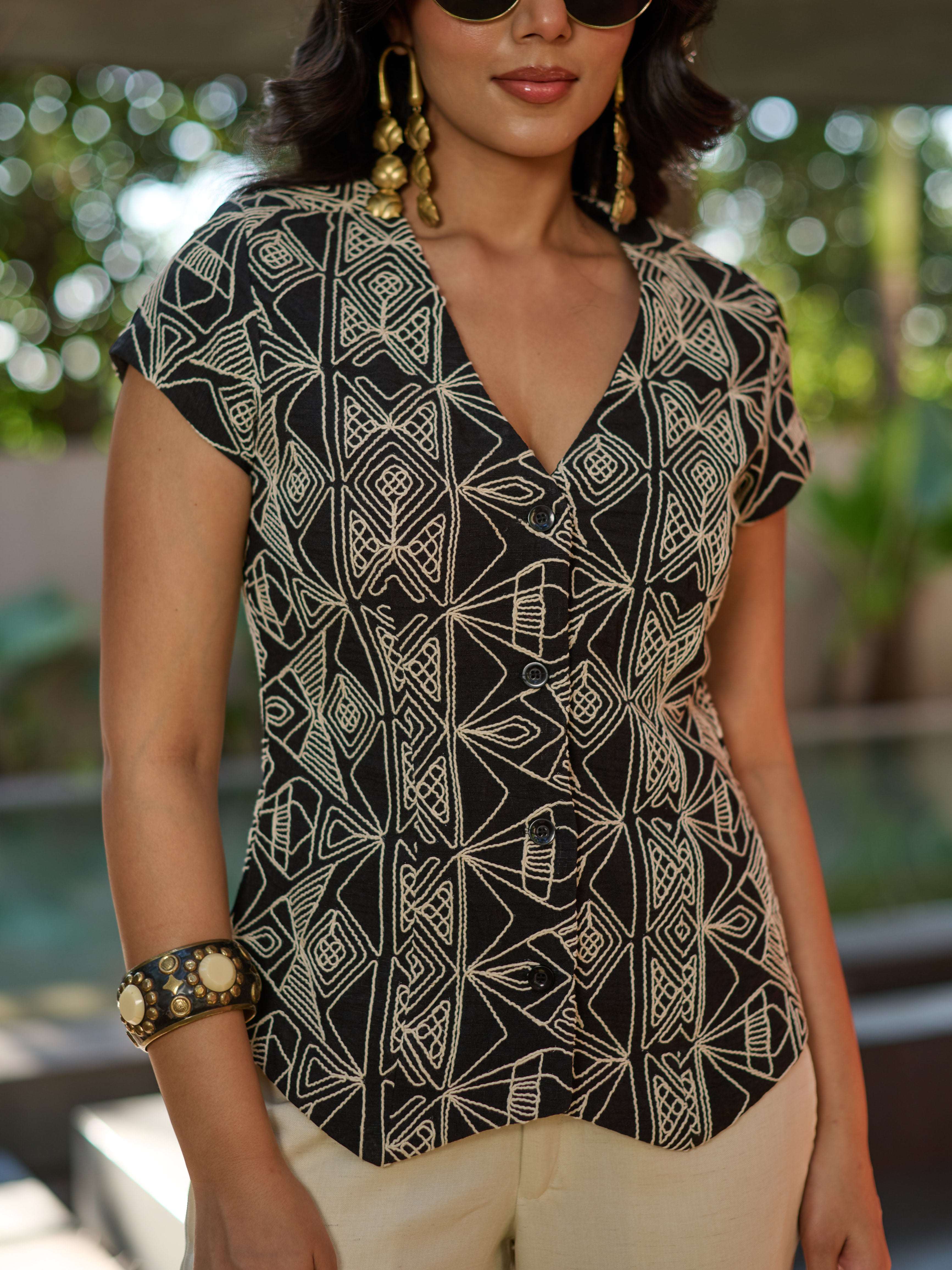 The Monochrome Vest & Trouser Set