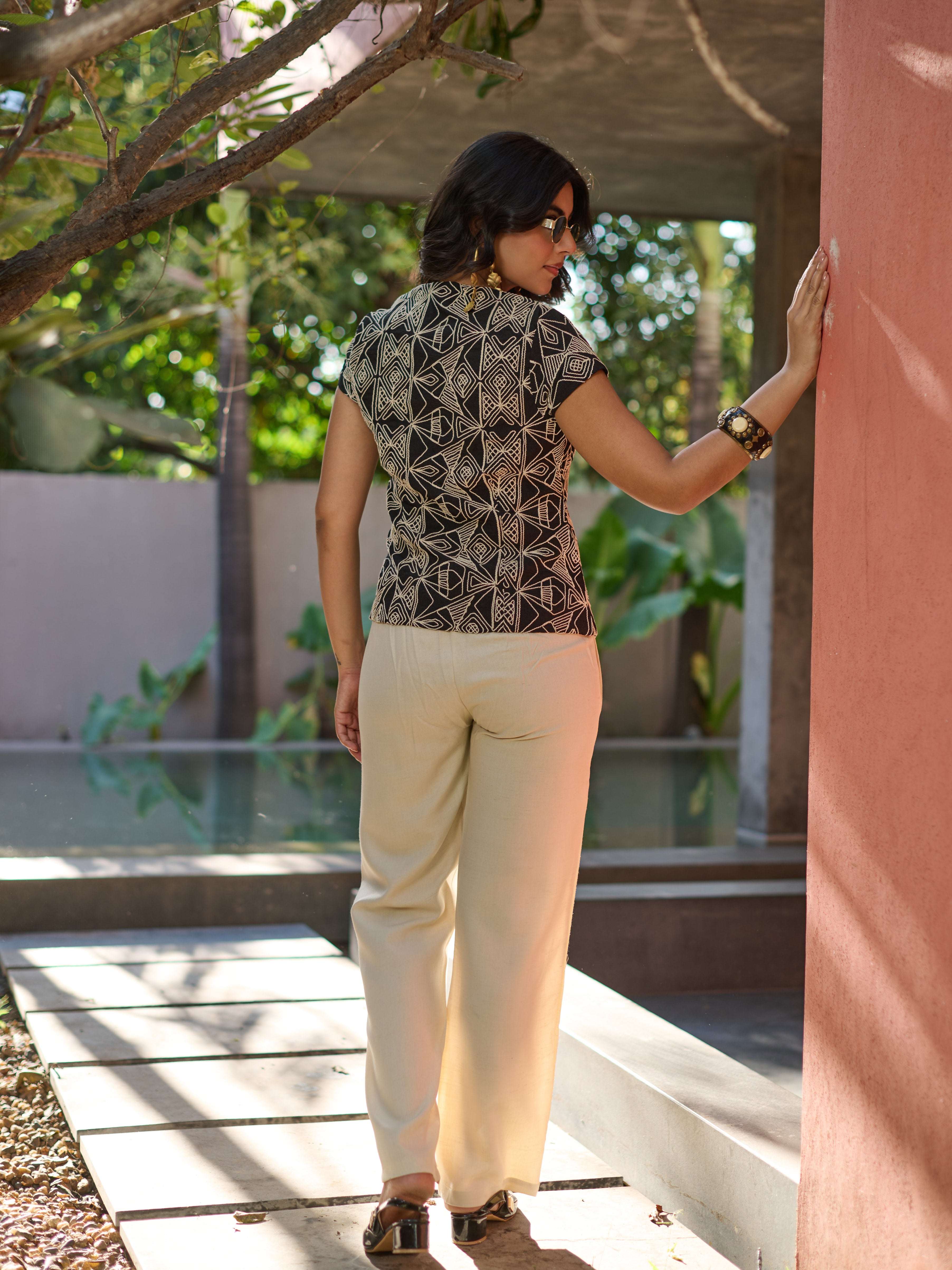 The Monochrome Vest & Trouser Set