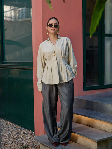 The Sculpted Top - Sand