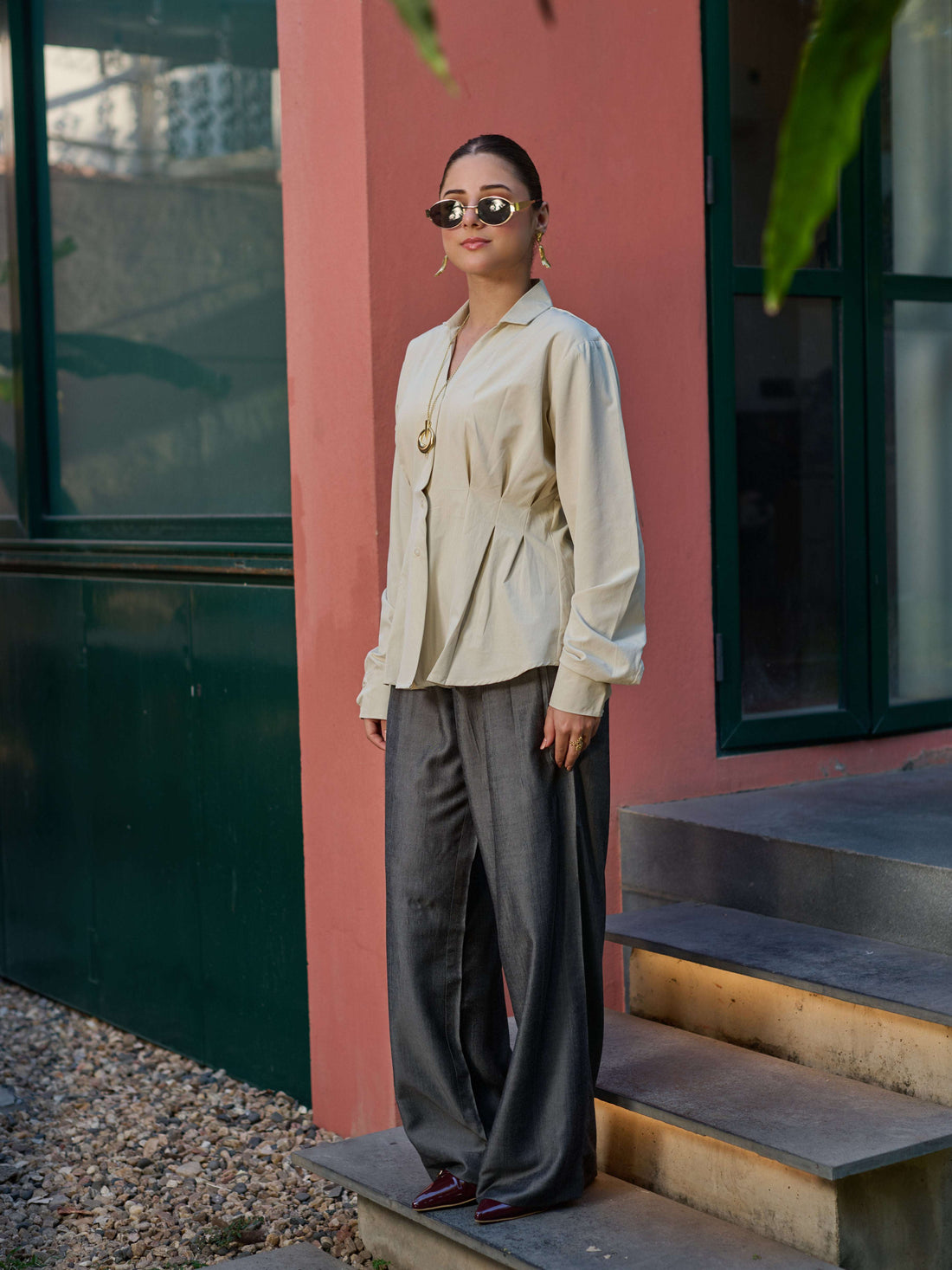 The Sculpted Top - Sand