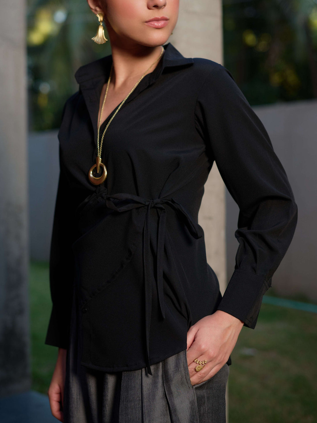 The High-Sheen Top — Classic Black