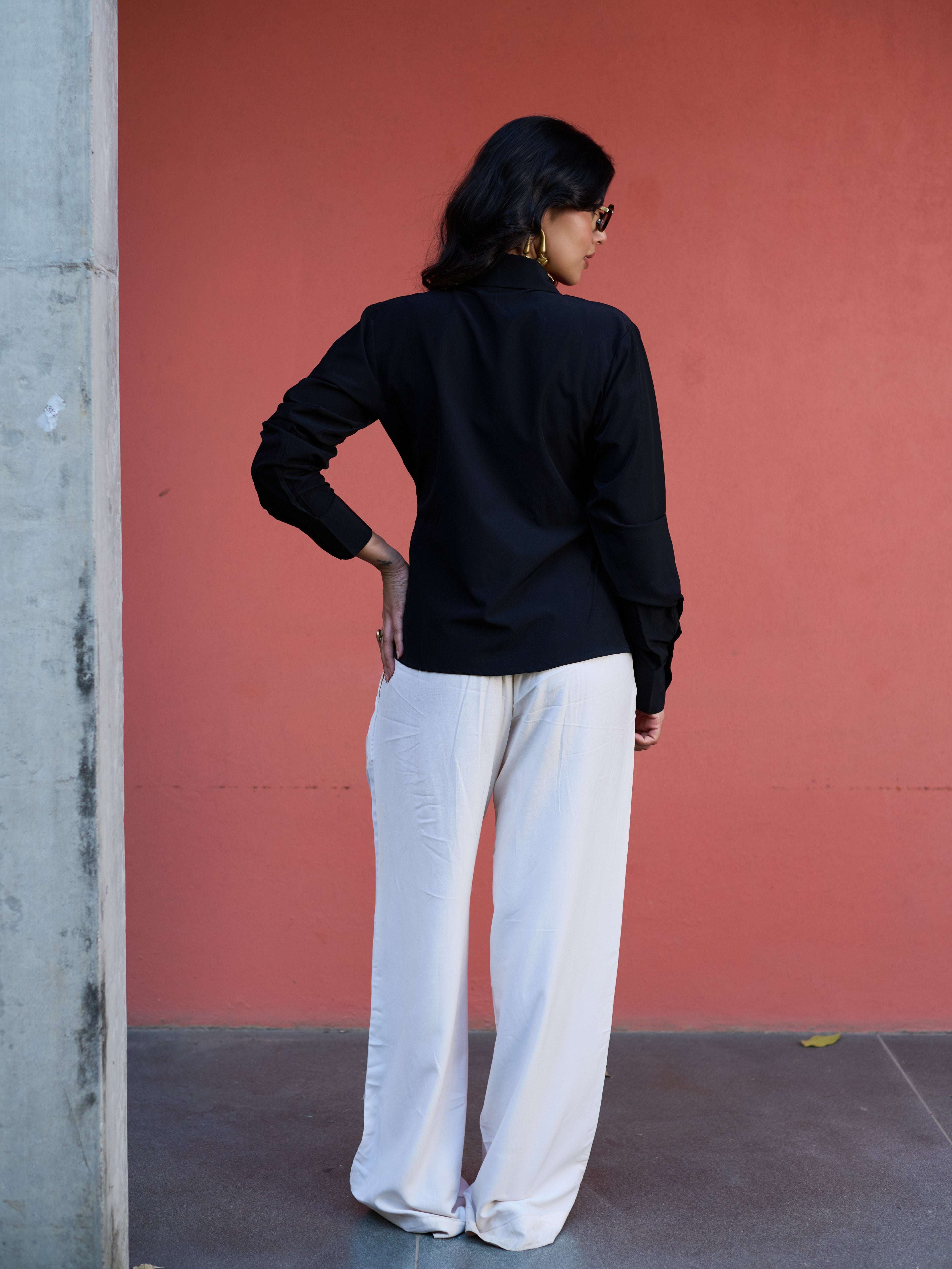 The Sculpted Top - Navy Blue